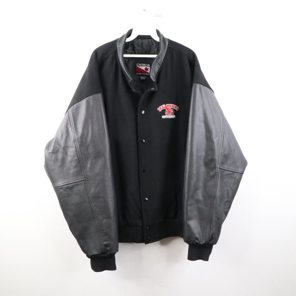 Vintage Jackets \u0026 Coats | Vintage Monroe Ice Hawks Hockey Varsity Jacket | Color: Black | Size: 3XL | Voguesquared's Closet